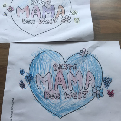 Zum Muttertag gemalt Zum Muttertag gemalt