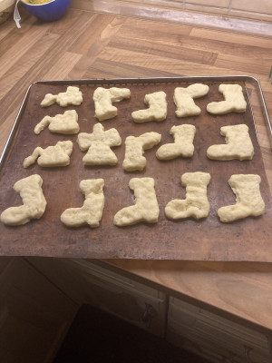 Nikolausstiefel gebacken