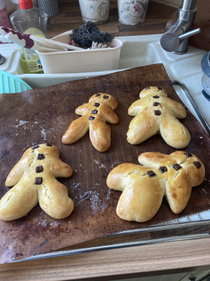 Weckmann gebacken